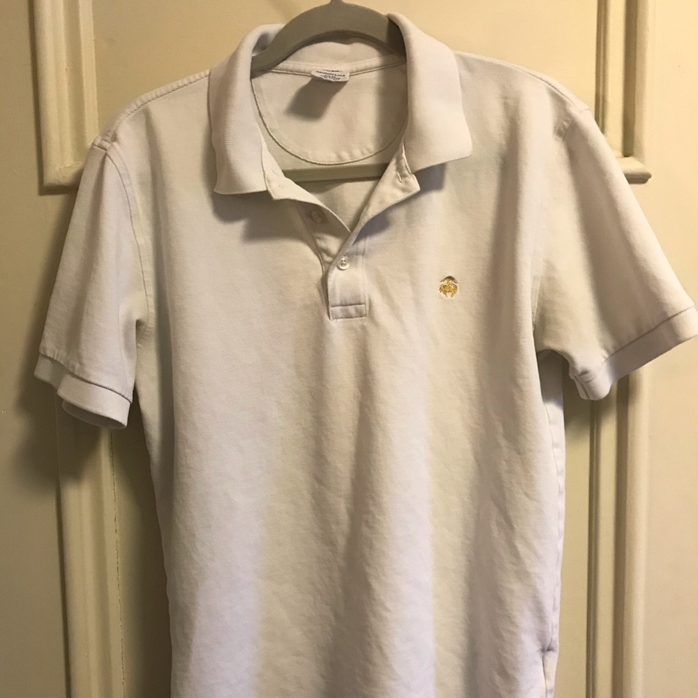 White Brooks Brothers polo shirt